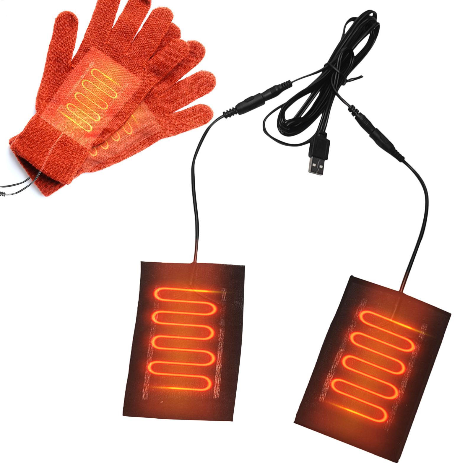 Heated Gloves Electric - ถุงมือแผ่นทำความร้อน 5V แผ่นทำความร้อนไฟฟ้า 2 in 1