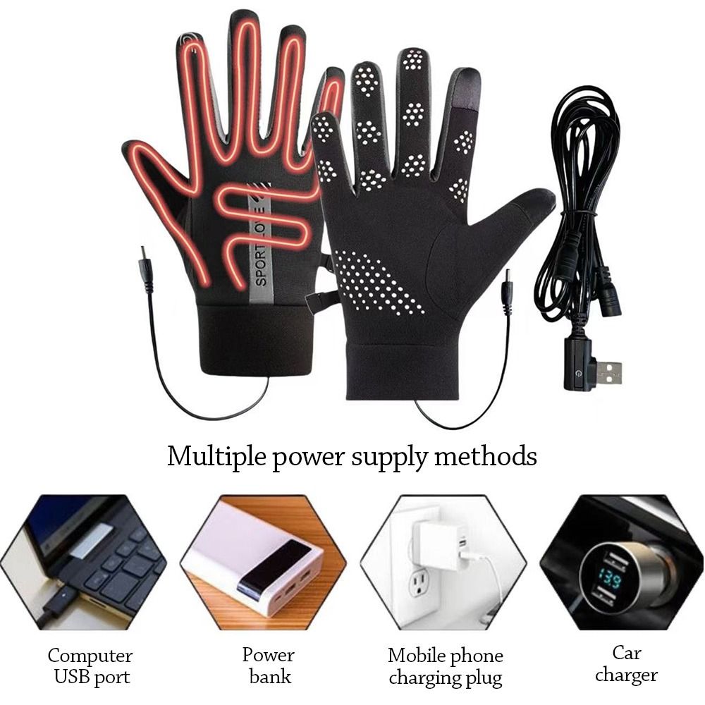 ถุงมือ USB ให้ความร้อนสำหรับฤด - Heated Gloves Electric บทวิจารณ์และราคา