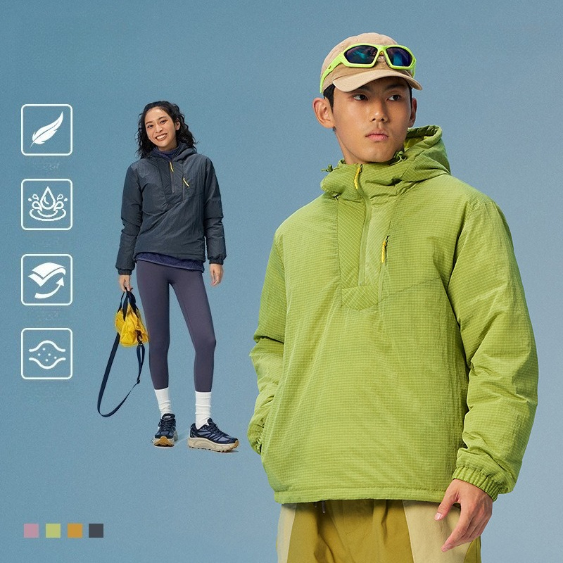 เสื้อแจ็คเก็ตมีฮู้ดแบบสวม ยูนิ - Winter Clothing Hiking บทวิจารณ์และราคา