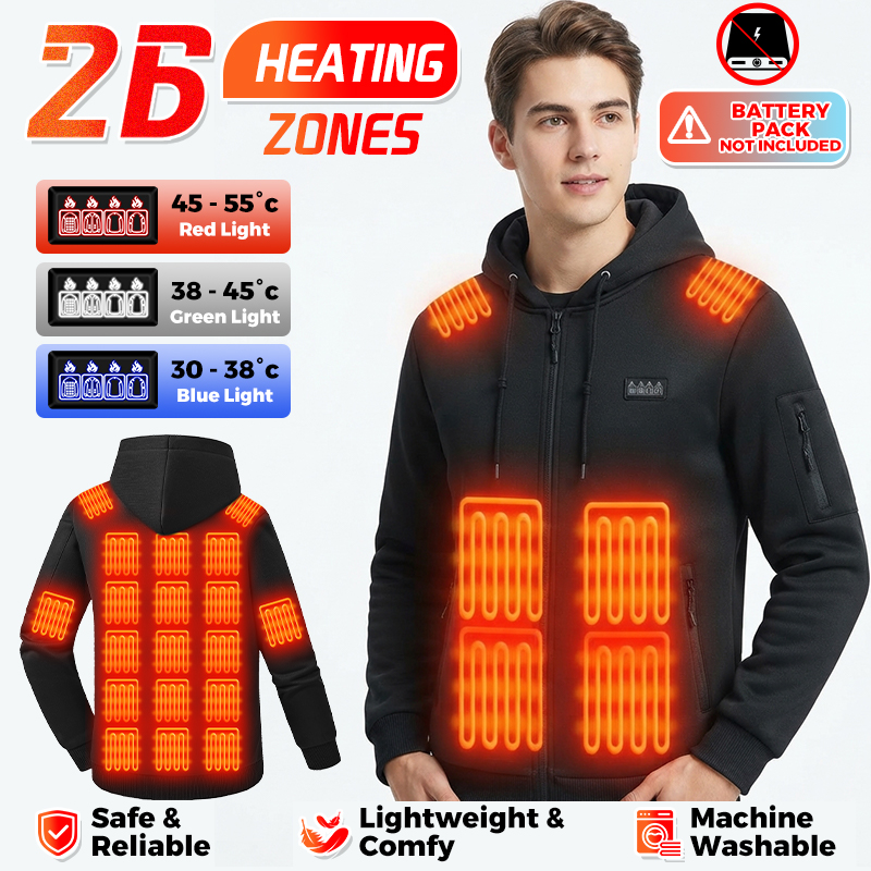 เสื้อฮู้ดให้ความร้อน 26 โซน เส - Winter Clothing Hiking บทวิจารณ์และราคา
